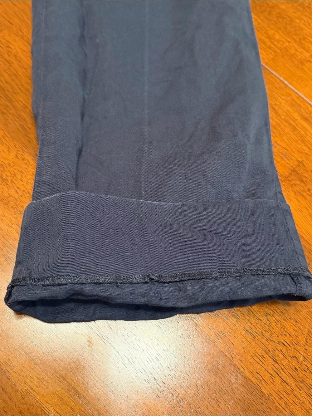 Incotex Slowear Chinolino Mens Navy Blue Linen Cotton Trousers Chino Pants 34x32